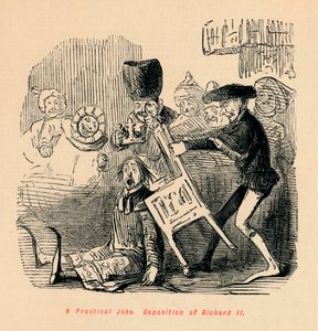 En praktisk vittighed. Deposition af Richard II, c1860, c1860 af John Leech