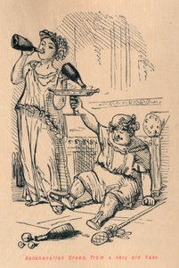 Bacchanalian Group, fra en meget gammel vase, 1852 af John Leech