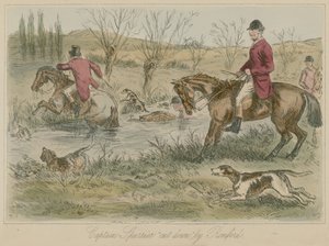 Kaptajn Spurrier skåret ned af Romford af John Leech