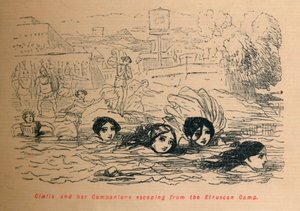 Cloelia og hendes ledsagere flygter fra den etruskiske lejr, 1852