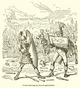 Kamp mellem Horatii og Curiatii af John Leech