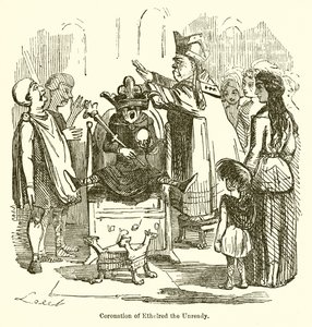 Kroning af Ethelred den Ufærdige af John Leech