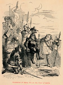 Kroning af Henrik VII på slagmarken, af John Leech