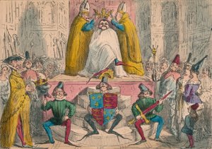 Kroning af Henrik den Fjerde fra de bedste myndigheder, 1850 af John Leech