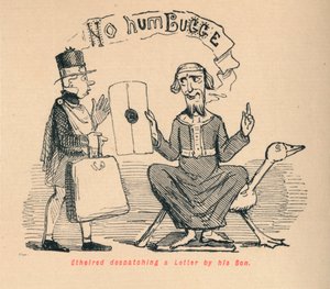Ethelred afsender et brev af sin søn, c1860, c1860 af John Leech