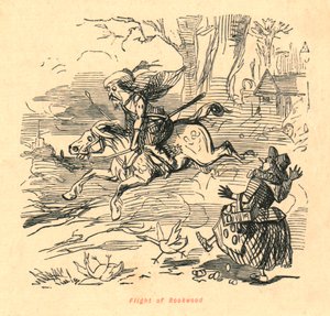 Flight of Rookwood, 1897. af John Leech