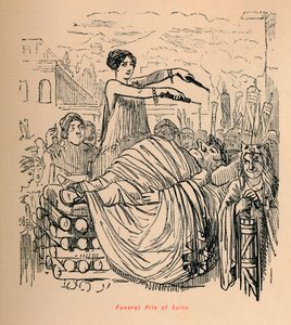 Begravelsesbunken af ​​Sulla, 1852 af John Leech