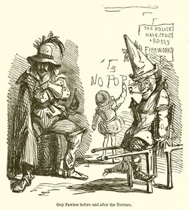 Guy Fawkes før og efter torturen