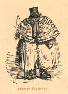 Hackney Coachman, 1897. af John Leech