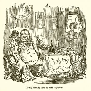 Henry elsker Jane Seymour af John Leech