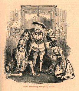 Henry benåder det unge par, 1897. af John Leech