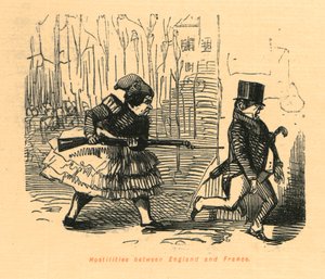 Fjendtligheder mellem England og Frankrig, 1897. af John Leech