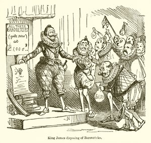 King James afhændes af baronetstillinger