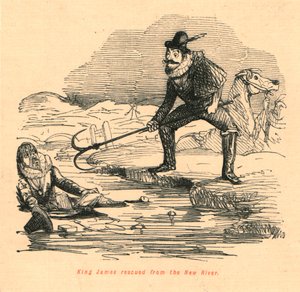 King James reddet fra New River, 1897. af John Leech