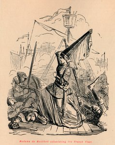Madame de Montfort forbløffede den franske flåde, c1860, c1860 af John Leech