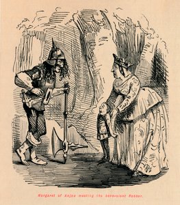 Margaret af Anjou møder den velvillige røver, af John Leech