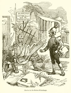 Marius i ruinerne af Karthago af John Leech