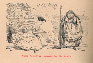 Numa Pompilius mindes grotten, 1852 af John Leech
