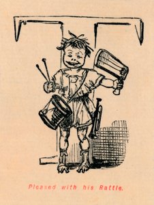 Tilfreds med sin Rattle, 1852 af John Leech