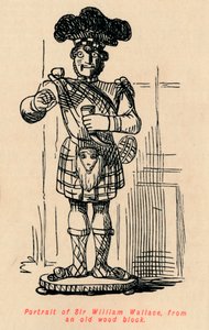 Portræt af Sir William Wallace, fra en gammel træklods, c1860, c1860 af John Leech