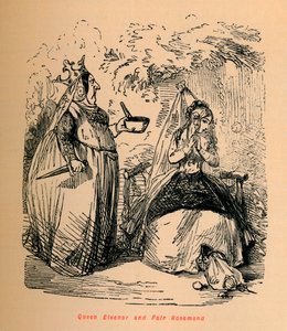 Dronning Eleanor og Fair Rosamond, c1860, c1860 af John Leech