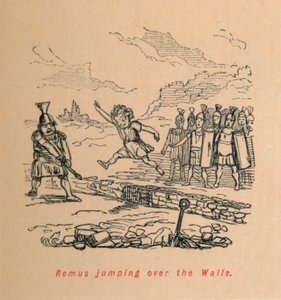 Remus hopper over murene, 1852 af John Leech