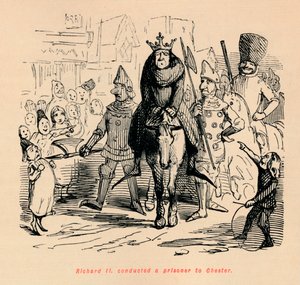 Richard II. førte en fange til Chester, c1860, c1860 af John Leech
