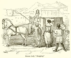 Roman Lady Shopping af John Leech