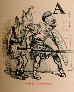 Roman Pantomime, 1852 af John Leech