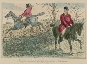 Romford forstyrrer sin jægers værdighed af John Leech