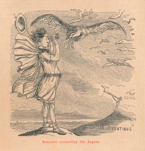 Romulus konsulterer august, 1852 af John Leech