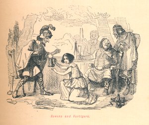 Rowena og Vortigern, c1860, c1860. af John Leech