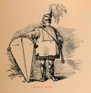 Samnitisk soldat, 1852 af John Leech