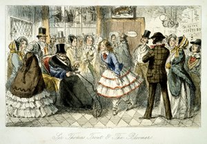Tager vandet ved Handley Spa, 1845 af John Leech