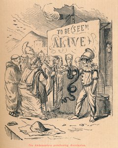 Ambassadørerne køber Aesculaplus, 1852 af John Leech