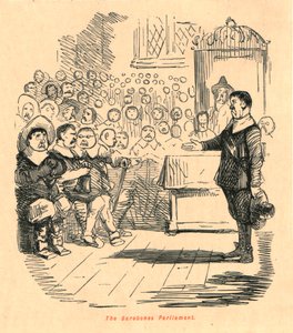 Barebones-parlamentet, 1897. af John Leech