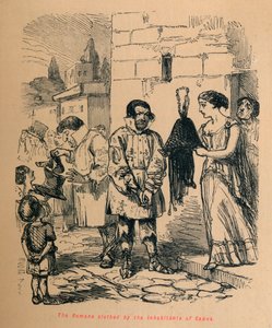 Romerne klædt af indbyggerne i Capua, 1852 af John Leech