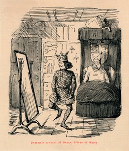 Upassende opførsel af Henry, Prince of Wales, c1860, c1860 af John Leech