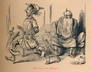 Hvem tør dræbe Marius, 1852 af John Leech