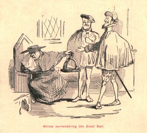 Wolsey overgiver det store segl, 1897. af John Leech