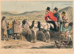 Hunting the Hounds, 1865. Kunstnere: John Leech, Hablot Knight Browne. af John Leech and Hablot Knight Browne