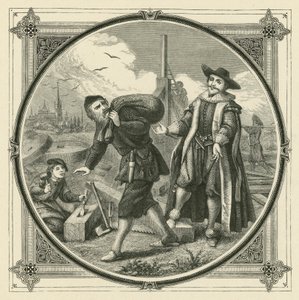 En hel mølle til at male en pik majs (gravering) af John Leighton