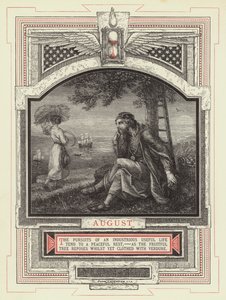 august (gravering) af John Leighton