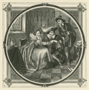 Mens hun græder, fortærer hun (gravering) af John Leighton