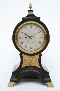 Ballonur, ca. 1760 (messing og eboniseret frugttræ) af John Leroux