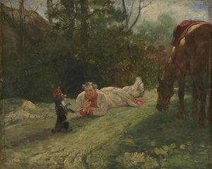 Den optrædende hund, ca. 1875