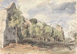 Netley Abbey af John Linnell