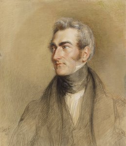 Portræt af Chambers Hall, 1835 af John Linnell