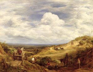 Sand Pits, Hampstead Heath, 1849 af John Linnell