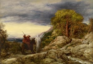 Profeten Bileam og englen, 1859 (olie på papir, lagt ned på lærred)